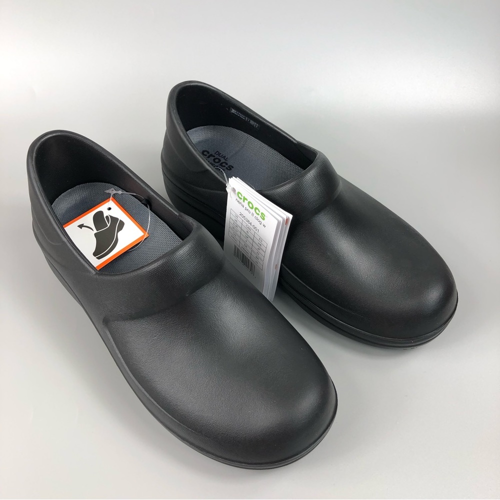 CROCS Women's Black Professional Slip-On Clogs